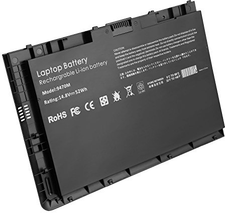 ARyee 52Wh 14.8V 9470M Batería para HP EliteBook Folio 9470 9470m Ultrabook Series