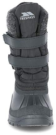 Trespass Childrens Boys Strachan II Waterproof Touch Fastening Snow Boots (1 Youth UK) (Black)