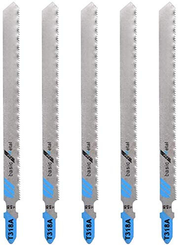 Utoolmart Lange Stichsägeblätter Boutique-Karte T318A Zoll Elektrisches Elektrowerkzeug Elektrisches Elektrowerkzeug Klinge Hartstahl Universal Sägeblatt Holz