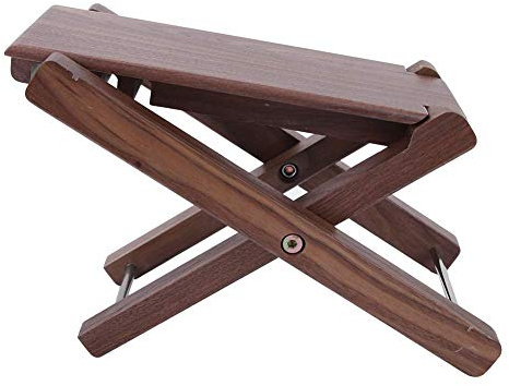 Hölzerner Gitarren-Fußrest, faltender klassischer Fußstütze mit gleitfestem Pedal aus festem Holz für Gitarristen, Musiker und Bühnenanfänger