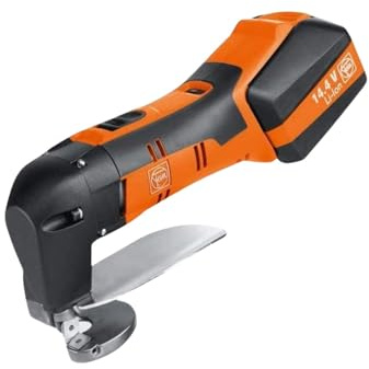 Fein ABLS 1.8 16 E Cordless Sheet Metal Shear, Fast Cuts & Portability - 18V, 6Ah Battery, 2,200–3,700 SPM, MultiVolt System - 71300462090