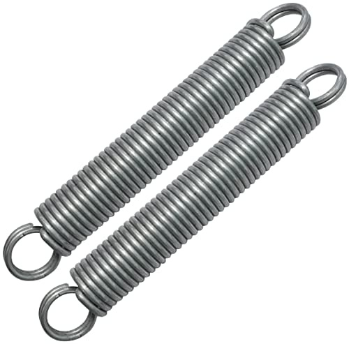 AERZETIX - C48154 - Satz mit 2 zugfedern doppelhaken - zug/zugfedern - länge 57mm - außendurchmesser 8mm - dicke 1mm - DIN 2097 - aus stahl