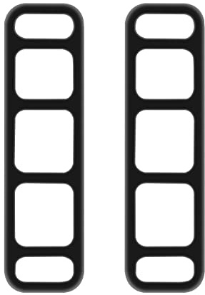 Sangles de Montage en Caoutchouc pour Miroir de Voiture à écran Tactile Dash Cam pour Tous Les miroirs Dash Cam (2 PC)