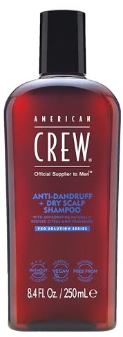 American Crew Anti-Dandruff + Dry Scalp Shampoo Antiforfora + Cuoio Capelluto Secco, 250ml