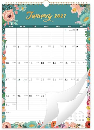 Wandkalender 2026 – Kalender 2026 von Januar 2026 bis Dez. 2026, Kalender 2026, 12 Monate, 30,5 x 43,2 cm, große linierte Blöcke, perfekt für Zuhause oder Büro