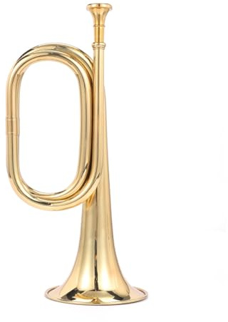 Professionell Trompete Das gewöhnliche Mundstück des Stride-Horns wird mit roten Seidenhandschuhen dem Signalhorn-Instrument und der Trompete aus Messing geliefert