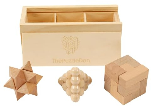 Wooden Brain Teasers | Burr Puzzles | Assembly and Disassembly | Intelligence Toys