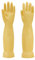 YIOIY Guanti in Gomma per Lavare i Piatti in Cucina, Guanti per Pulizie Domestiche, Antiscivolo e Ultra Resistenti - Per Cucina, Bagno, Giardinaggio，45cm(Giallo, S)