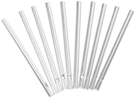 ifundom 10pièces Tubes Métalliques Pré-percés pour Éolien Lot de Tubes Aluminium pour Projets De Bricolage DIY Sons pour Jardins Et Patios