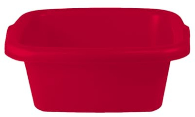 GIO'STYLE Bacinella Rettangolare Colors | Ideale per la Pulizia | Rosso | 10 L | Polipropilene
