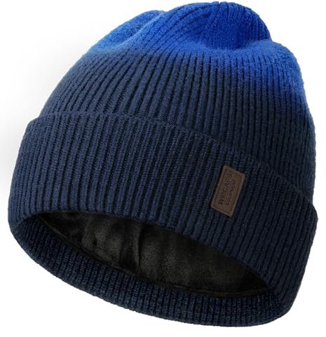 Wmcaps Mütze Herren mit Dickem Warmem Weichem Fleece-Futter | Klassische Modelle, sicherer Sitz, Versatile All-Day, für Outdoor-Arbeiten, Geschenke für Papa und Ehemann