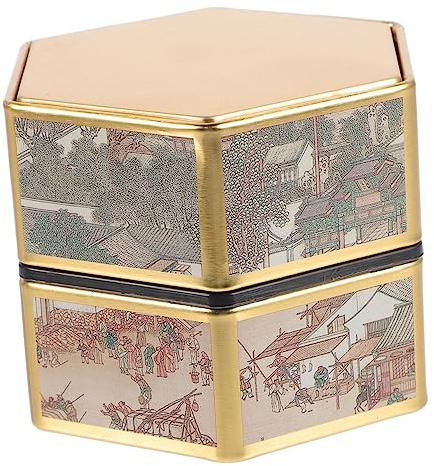 Gatuida Tarro De Galletas Vintage Lata Sellada Para Almacenamiento De Té De Sueltas Bote De Té De Estilo Retro Para Cocina