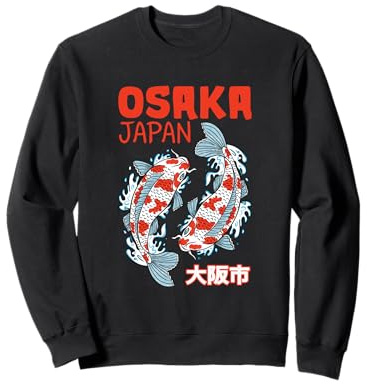 Japón Koi Fish Japonés Vintage Art Osaka Viajes Sudadera
