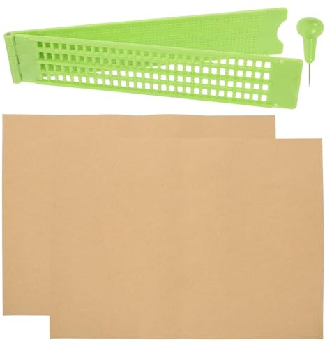 Healeved Tavoletta Braille per Non Vedenti in Plastica, Leggero e Flessibile, Facile da Usare, per Scrittura Braille e Apprendimento