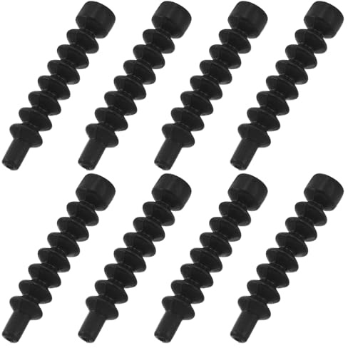 GARVALON 8pcs Mountain Bike Brake Cable Sleeve Rubber Line Dust Protector Cover Bike Cable Rubber Sleeve for Cycling Brake Line Protection and Maintenance