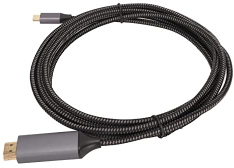 Tbest Câble USB C vers 4K @ 60 Hz /9,8 Pieds en Nylon de Type C vers Adaptateur pour Pro/Air XPS S22 S21 (#1)