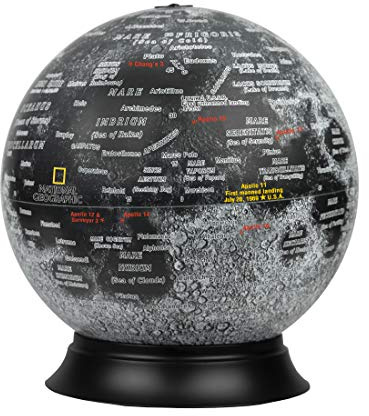 Replogle Globes National Geographic Illuminated Moon Globe, 12