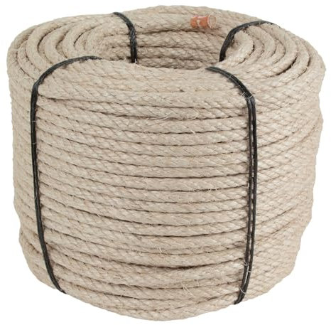 Kratzbaumland Sisalseil 8 mm, Natursisalseil für Kratzbäume (versch. Längen) (20 Meter)