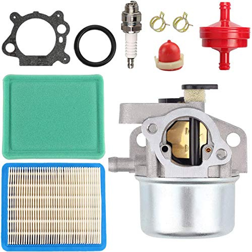 ZAMDOE 799871 799866 Vergaser für Briggs & Stratton 790845 796707 794304 Vergaser, Einstellsatz für Motor der Serie 675 675ex 725ex, mit Luftfilter, Dichtung, Zündkerze