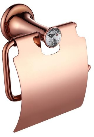 Toilettenpapierhalter Massivem Messing Kupfer Rose Gold Badezimmer Toilettenpapierhalter Papierrollenhalter Bad-Accessoires Klopapierhalter