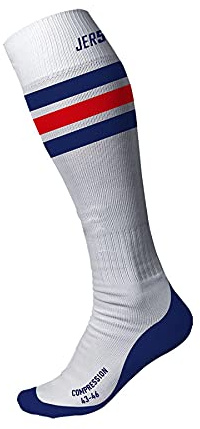 TOP-ON-ICE Schlittschuh-Socken Jersey53 NHL Compression New York Rangers - Weiss 39-42