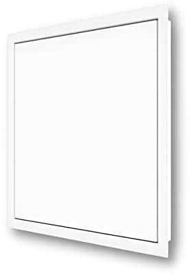 AirTech-UK Metal Access Panel – Loft & Inspection Hatch – Wall & Ceiling Panel – Push Lock & Open – Epoxy Powder Coating for Corrosion & Rust - Use as Meter Box, Fuse Box Cover (300 x 300 mm)