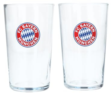 FC Bayern München Fanglas 2er Set I Fußball I Gläserset I Wassergläser