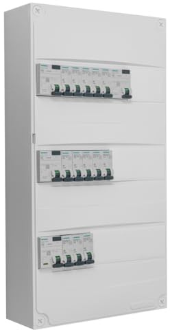 SIEMENS - Tableau 3 Rangées Pré-équipé 4 Inter Diff 40A - 13 Disjoncteurs