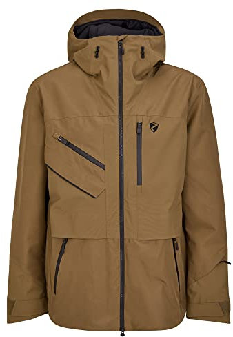 Ziener Herren TRUS Ski-Jacke/Freeride | Sympatex, PFC frei, Wolle, walnut, 48