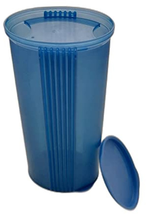 Tupperware Junge Welle Pasta-Center 1,6 L dunkelblau blau Spaghetti Dose Nudeln Behälter