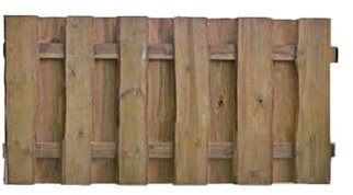 Sichtschutz Lamellen-Zaun Bretterzäune Kolding 180 x 90 cm  aus Holz (druckimprägniert, braun)