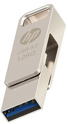 HP 128GB x206c Clé USB en métal OTG 3.2 Type-C/Type-A