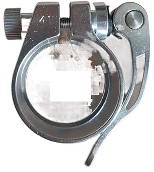 ETomey Sattelklemme Aluminium Legierung Fahrrad Sattelstütze Klemme 35 38 40 40,8 41mm MTB Rennrad Radfahren Sattelstütze Klemme Schnellspanner Fahrrad Ersatzteile Sattelkloben (Color : 41MM Silver)