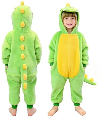 Seawhisper Dinosaurier Kostüm Kinder Dino Dinokostüm Drachenkostüm Kinder Mädchen Jungen Halloween Kostüme 86-92