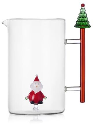 Ichendorf Christmas Tales Brocca Caraffa Babbo Natale 1450ml Vetro Borosilicato
