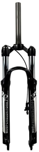 ZiYouao Fahrrad Gabel Magnesiumlegierung MTB Fahrradgabel Supension Oil 26/27.5/29er Zoll Mountainbike 32 RL100mm Gabel for EIN Fahrradzubehör Fahrradgabeln(26 HL Gloss Black)