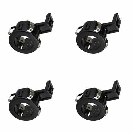 SQOFJGIGN Parksensoren PDC Einparkhilfe Sensor Halter Halterung 39681-TL0-G01 39681TL0G01 4 Stück Für Lexus 89348-33080 89348-06020 Parkhilfe PDC(Schwarz)