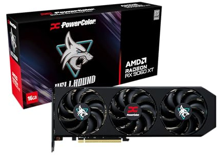 Powercolor Hellhound AMD Radeon RX 9060 XT OC 16GB GDDR6 FSR 4