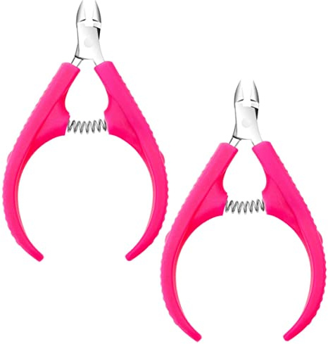 SMASOLO 2 pezzi Tronchesine per Cuticole Professionali in Acciaio Inossidabile Strumento Manicure per Rimozione Precisa Cuticole e Callifughi Adatto per Uso e Domestico