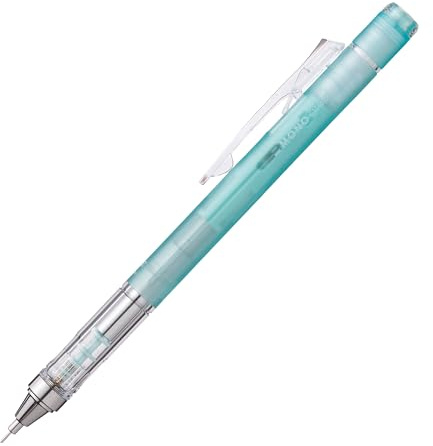 Tombow Druckbleistift MONO graph 0,3 mm, transparent, HB, mit Schüttel-Mechanismus, Feinminenstift, nachfüllbarer Radierer, ideal für feine Linien [SH-MG60-R3]