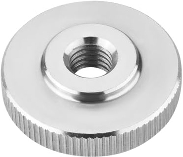 SOTOOLS 10 x Rändelmutter M8, Edelstahl SS304, DIN 467, Ø 30 mm | Rändelmutter/Rändelschraube, flache Form, für Maschinenbau, Höhe 8 mm, Edelstahl V2A.