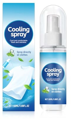 Spray Refrigerante Corpo,2026 Spray Refrigerante Estate,Rinfrescante per Tutto il Corpo,per Escursioni Campeggio Spiaggia Piscina Sport Caldo Picnic Festival Stadio Tragitto Commute Viaggio,50ml