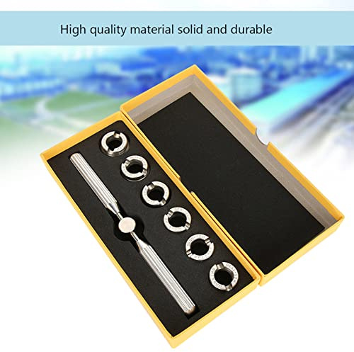 Dioche Skiftnyckel Reparationsverktyg Watch Back Case Opener Tool Set med Skiftnyckel och Sex Räfflade Verktyg för Oyster Compact Storage Solution