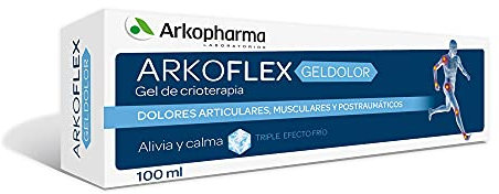 Arkopharma Arkoflex Gel Frío Dolor Dolores Articulares, Musculares Y Postraumáticos, Alivia y Calma El Dolor Inflamatorio, 100 ml