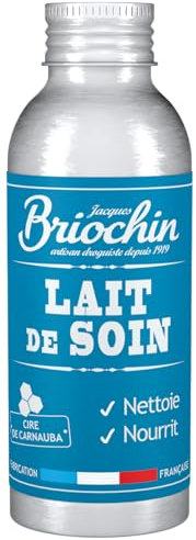 JACQUES BRIOCHIN - Lait de soin cuir - Nettoie et Nourrit - Sans silicone - Cire de carnauba - Idéal nettoyage régulier - Fabriqué en France - 100mml