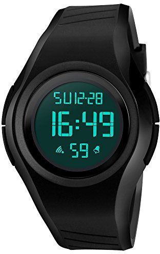 FeiWen Reloj Unisex 50M Impermeable Multifuncional LED Electrónica Alarma Cronógrafo Calendario Outdoor Militar Digitales Deportivo Plastico Relojes de Pulsera con Goma Correa