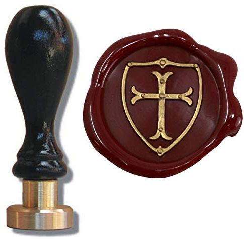 Siegel Stempel Petschaft Wappen 24 mm, Siegelstempel Briefsiegel Wappenschild Ritter