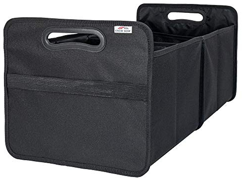 KHI Kofferraum-Organizer Kofferraumtaschen Autotasche Einkaufskorb faltbar robust hochwertig 50x31x35, Geschenk für Männer und Frauen, Camping