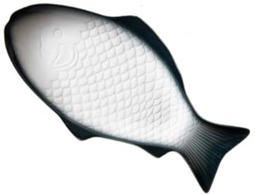 OSALADI Fish Shaped Plate Ceramic Fish Dish Porcelain Fish Plate Fish Serving Platter Porcelain Serving Platters Appetizer Serving Tray