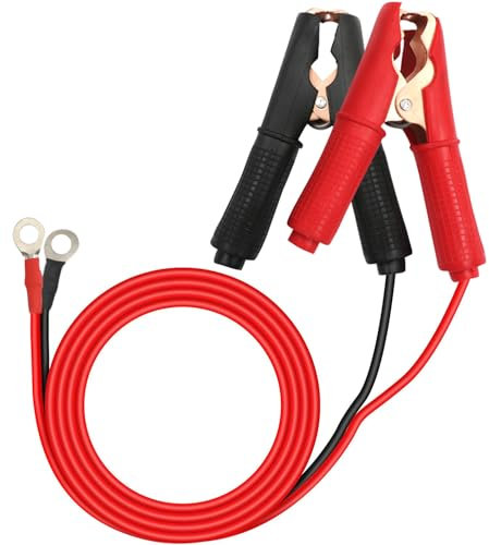 HuaLiSiJi Pinze Batteria 12V 24V Pinze Coccodrillo Batteria Auto Pinze per Cavi Batteria,Per La Ricarica Della Batteria O Altri Dispositivi (0.6m)